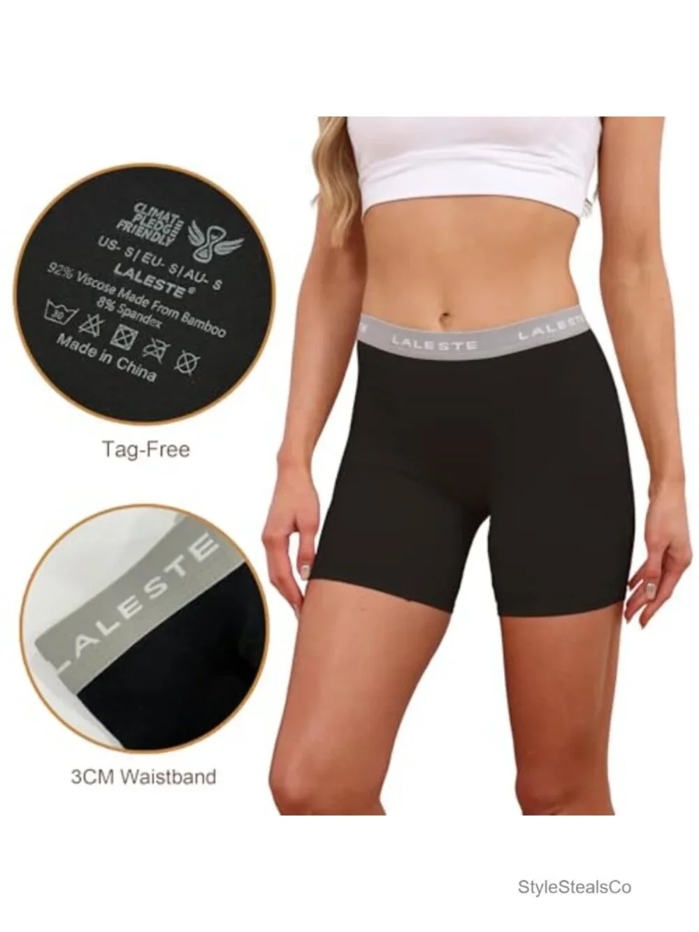 Viscose Bamboo Boxer Briefs for Women Cotton Boy Shorts Underwear Soft Stretch